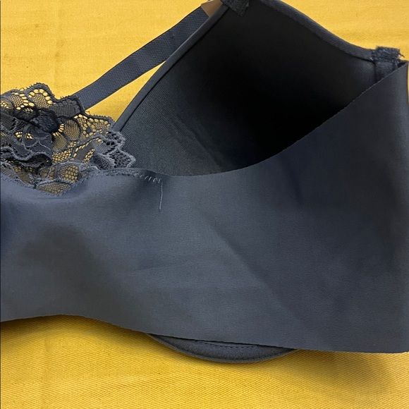 Rene Rofe Navy Lace Back Bra - Picture 2 of 6